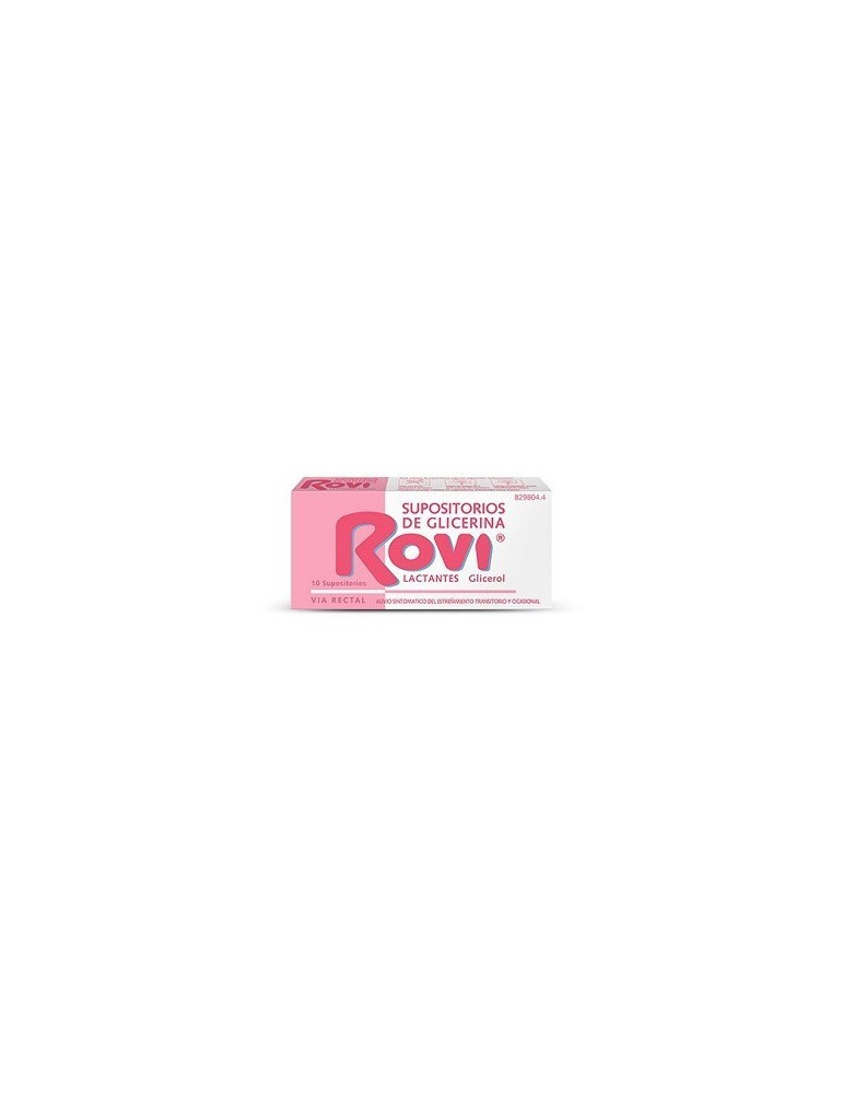 SUPOSITORIOS DE GLICERINA ROVI LACTANTES 0,672 G 10 SUPOSITORIOS