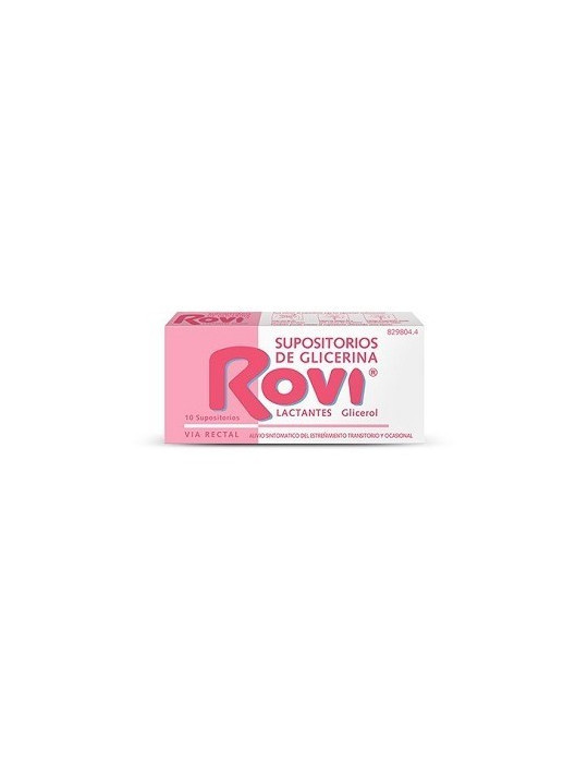 SUPOSITORIOS DE GLICERINA ROVI LACTANTES 0,672 G 10 SUPOSITORIOS