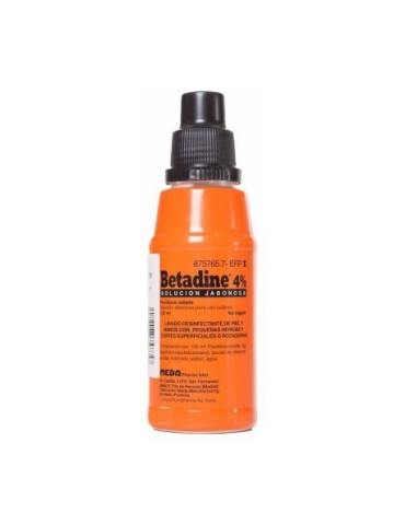 BETADINE JABONOSO 40 MG/ML SOLUCION CUTANEA 1 FRASCO 125 ML 2