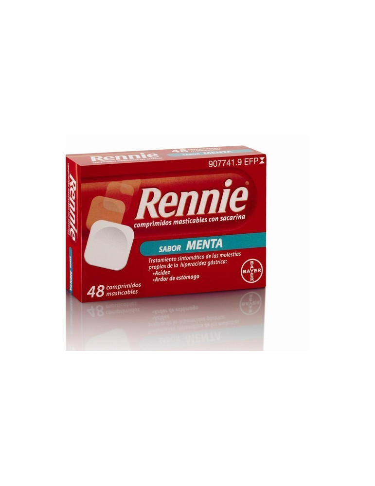RENNIE 680 MG/80 MG 48 COMPRIMIDOS MASTICABLES (CON SACARINA)