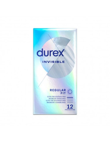 DUREX PRESERVATIVOS INVISIBLE EXTRA FINO EXTRA SENSITIVO 12 U