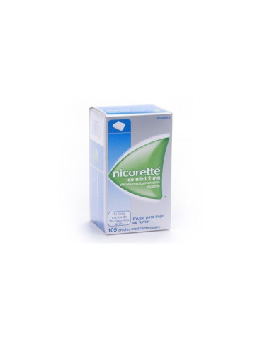 NICORETTE 2 MG 105 CHICLES MEDICAMENTOSOS 2