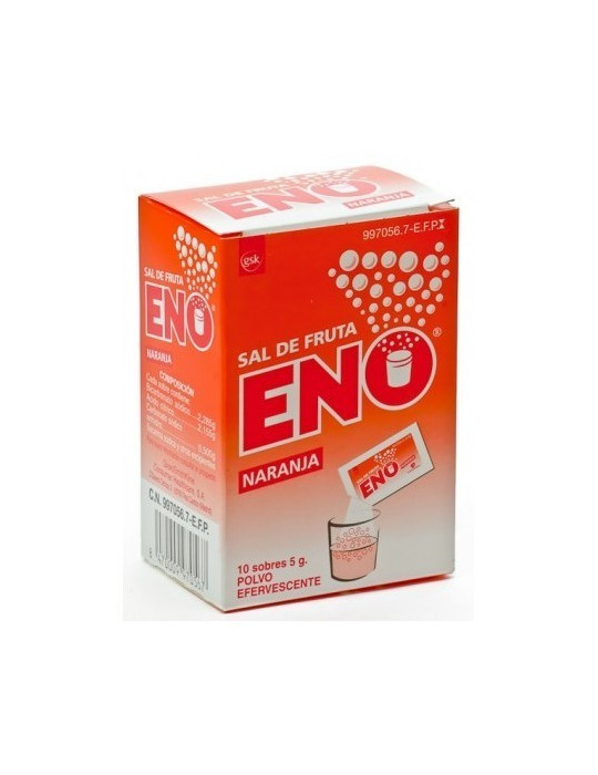 SAL DE FRUTA ENO 5 G 10 SOBRES POLVO EFERVESCENTE (SABOR NARANJA)