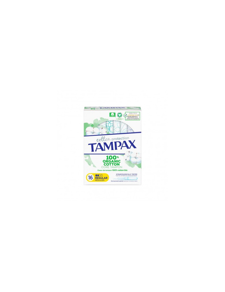 TAMPONES 100%ALGODON TAMPAX COMPAK PEARL REGULAR 16 U