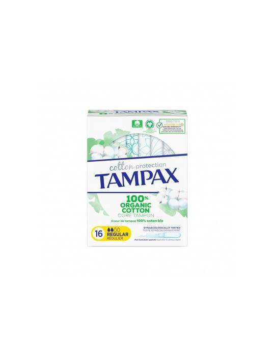 TAMPONES 100%ALGODON TAMPAX COMPAK PEARL REGULAR 16 U