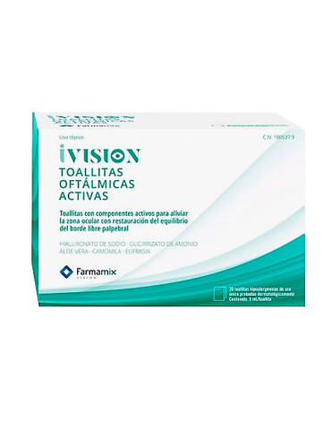 IVISION TOALLITAS OFTALMICAS ACTIVAS 20 UNIDADES