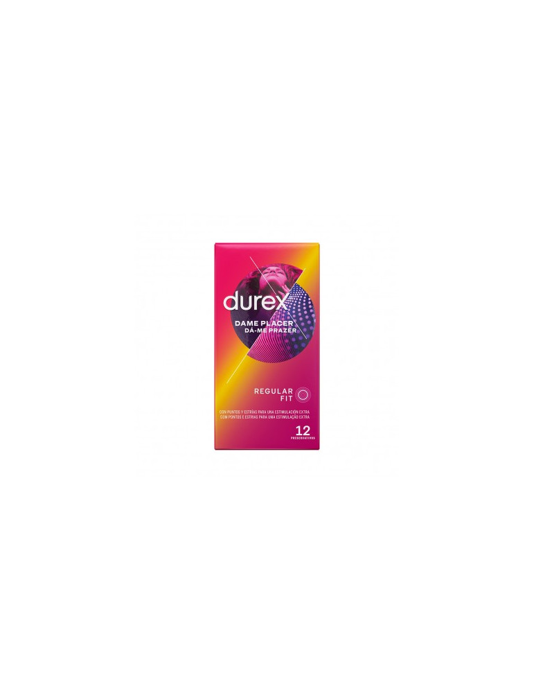 DUREX PRESERVATIVOS DAME PLACER 12 U