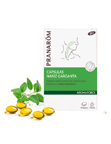 PRANAROM AROMAFORCE CAPSULAS NARIZ-GARGANTA