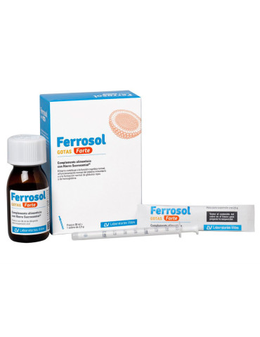 FERROSOL GOTAS FORTE 1 ENVASE 30 ML  + 1 SOBRE 2,5 G