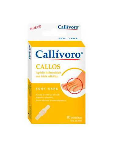 CALLIVORO CALLOS APOSITO HIDROCOLOIDE 10 UNIDADES 68 MM X 19 MM
