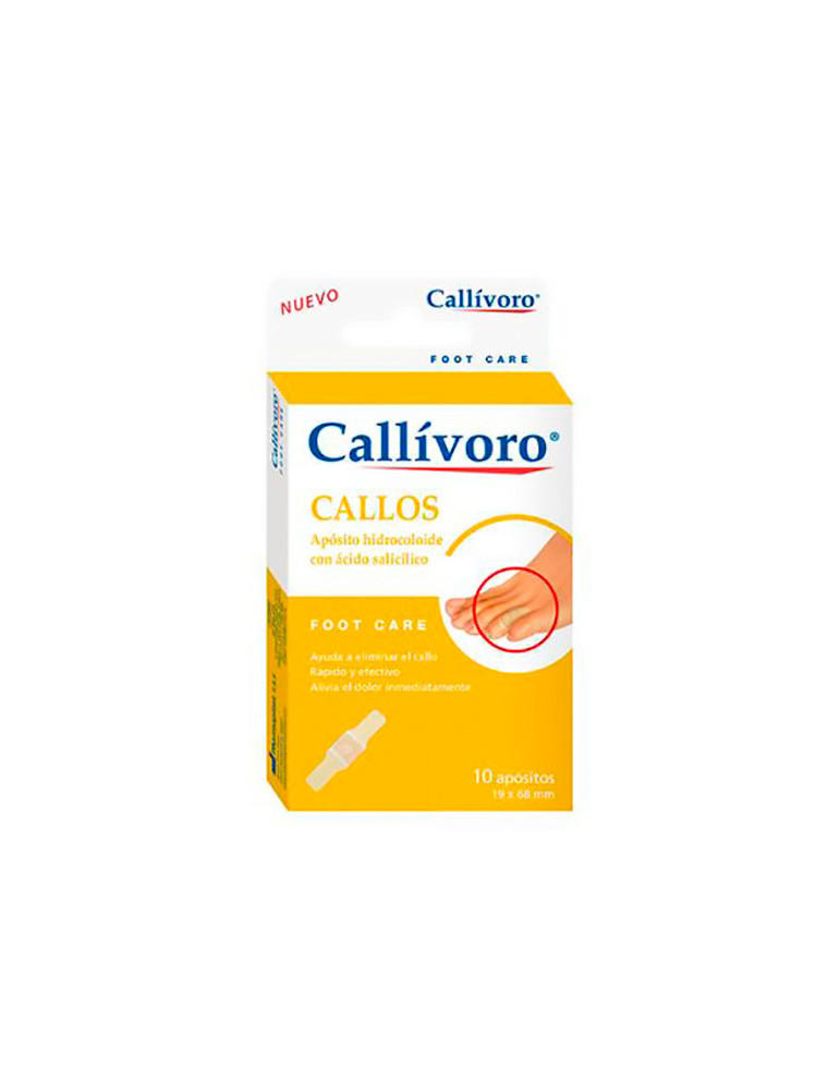 CALLIVORO CALLOS APOSITO HIDROCOLOIDE 10 UNIDADES 68 MM X 19 MM