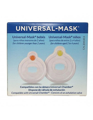 MASCARILLA UNIVERSAL MASK 2 UNIDADES BEBES + NIÑOS