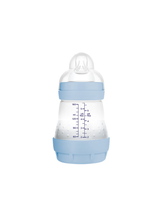 BIBERON ANTICOLICO MAM ANTICOLIC EASY START +0 MESES 1 UNIDAD MATE AZUL 160 ML