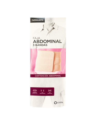 FAJA ABDOMINAL FARMALASTIC 3 BANDAS 1 UNIDAD TALLA PEQUEÑA